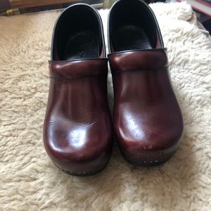 Dansko Oxblood Clogs